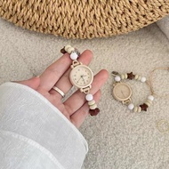 Milk Huhu Handmade Ladies Bracelet Watch Literary Simple Girl Girlfriend Watch Niche Student Watch 2