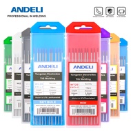 ANDELI WT20 WC20 WL20 WL15 WZ8 WP WY20 WR20 Tungsten 1.0/1.6/2.0/2.4/3.2/4MM X 150MM(10PCS / BOX) El
