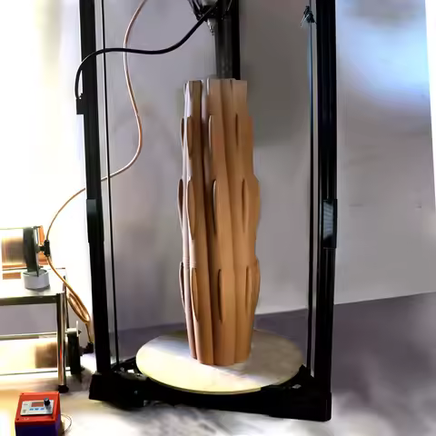 Clay Ceramic 3D printer, Large Clay 3D Kossel Printer 2Liter+2Liter barrel TC-900 DIY kit 500mmbed 9