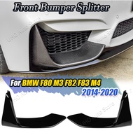 Car Front Fog Lamp Cover Canard Bumper Side Spoiler Splitter Carbon For BMW 3 Series 4 Series F80 F8