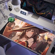 Anime Megumin Cute Witch Girl Carnival Street Warm Bokeh Light Extended Gaming Mouse Pad XXL Large K