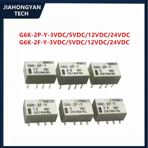 5PCS Original patch signal relay G6K-2F-Y-5VDC G6K-2F-Y-12VDC G6K-2F-Y-24VDC G6K-2P-Y-5VDC G6K-2P-Y-