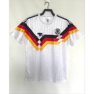 Retro  90 German home football short sleeved jersey