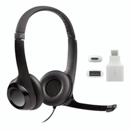 Logitech Headset H390 Wired Headset with Mic for PC/Laptop, Stereo Headphones with Noise Cancelling 