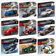 24 hours to deliver goodsArt Painting A variety of options BELA compatible with lego  car racing series Puzzle interactive assembled small particle building block toy Lepin Vanguar