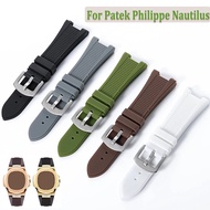 Silicone Strap for Patek Philippe Nautilus 55711 5712 5726 5980 Soft Rubber Waterproof Watch Band Ac