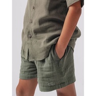 BLOOD + BONE KIDS - Little Boy Short Khaki - Boy Cotton Waffle Casual Short