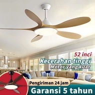 Lampu kipas angin gantung plafon 56 inch remote 3warna kipas angin ruang tamu dengan lampu kipas bal