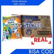 PAMPERS DEWASA CELANA LIFREE POPOK DEWASA 24PCS [M L XL]