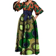 n Ethnic Womens Dresses Batik Long Skirts Banquet Dresses Cross-border E-commerce Supply Wholesale d