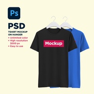 Photoshop Tshirt Mockup On Hanger (PSD MOCKUP)