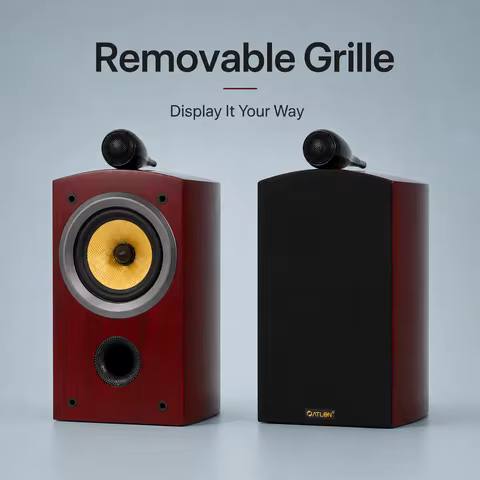 5.5 Inch Passive Speaker 150W Bookshelf Speaker Two-Way Audio Sound Box 4Ω Monitor Speakers HiFi For