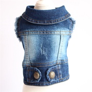 Dog Clothes Denim Vest Pet Clothes Vest Poodle Bichon Poodle Teddy Dog Clothes