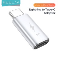 【50% OFF Voucher】KUULAA Lightning to USB C Adapter for iPhone 15/15 Pro/15 Pro Max/15 Plus,iOS,Samsung,Gender Changer Adapter,Charging Data Transmission,Type C Charger Connector Cable,Not for Audio/OTG