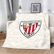 VIKAMA Athletic Bilbao Logo Dép Nỉ Ném Mềm Mại Ấm Cúng Polyester Manta Cho Phòng Khách Phòng Ngủ Du