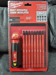 ุชุดไขควงกันไฟ 8in1 VDE 1000V 48222218 Milwaukee