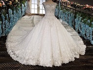 Gaun Pengantin 1801008 Putih Ekor Wedding Gown
