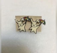 絕版 正品 arnold palmer 小雨傘 傘仔 品牌 🐰 兔仔 兔子 小兔 耳環 earrings