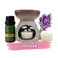 Oil Burner + Lavender Pure Essential Oil