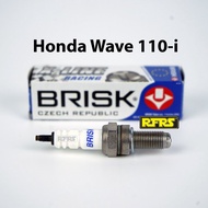 หัวเทียน BRISK X-Line 4 เขี้ยว แกนเงิน Honda Wave 110-i Spark Plug (8X21ROA) รองรับทุกน้ำมัน Made in EU
