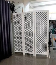 ( 3 PINTU ) Sketsel Pembatas Ruangan Rotan Sintetis Partisi Sekat Ruangan Murah