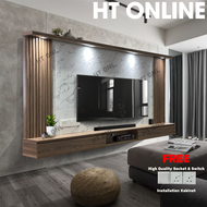 HT ONLINE 8 Feet Modern Hanging TV Cabinet – Wall Mounted Floating TV Console Minimalist Hanging TV 