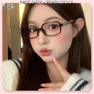 【 In Stock 】Retro Unisex Glasses High Quality Square Frame Glasses Stylish And Temperament Blue Ligh