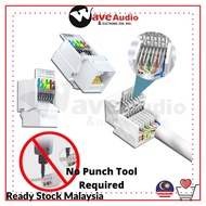 CAT5e/CAT6 RJ45 Keystone Jack Module Tool-Less No Punch Down Tool Required CAT5e/CAT6 Modular Jack f