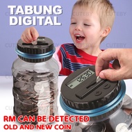 TABUNG DIGITAL coin bank piggy bank lcd coin bank detect malaysia coin saving money