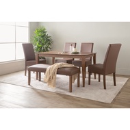 {FREE SHIPPING] Melissa Premium Dining Set II/Meja Makan 6 Kerusi/Dining Table with Chairs and Bench