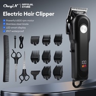 CkeyiN Cordless Hair Clipper Rechargeable IPX7 Waterproof USB Electric Hair Trimmer Strong Power Bar