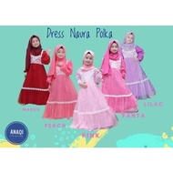 PREMIUM DRESS‼️Dress Tutu POLKADOT Saiz 3y-9y | Dress Naura Polka