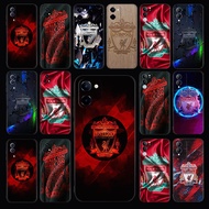 for Vivo V20 SE Y70 2020 Pro V21 4G 5G V21E TPU Luxury Black Silicone Soft Case TX26 Liverpool Footb