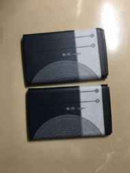 兩塊 全新 BL-5C 鋰電池 充電池 400mAH 3.7v rechargeable li-ion battery for Nokia 諾基亞 手機 / 對講機 / 擴音機 / 收音機 等電子設備