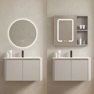 【SG Sellers】Bathroom Basin Vanity Set Bathroom Cabinet Suspended Vanity Bathroom Cabinets  Aluminium Basin Cabinet With Mirror Cabinet