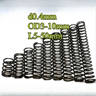 65Mn spring steel compression spring d0.9mm*OD5-18mm*L5-50mm strong pressure, return spring, compres
