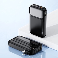 Power Bank 20000mAh 66W Fast Charge พาวเวอร์แบงค์ แบบพกพา แบตสำรอง มีสายชาร์จในตัว