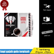 Kopi Gajah Gula Terpisah Kopi Tubruk Gajah 1 Renceng isi 10