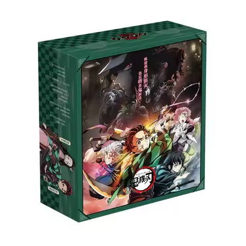 Anime Demon Slayer: Kimetsu no Yaiba Gift Box Model Keychain Badge Pin Postcard Water Cup Bookmark M