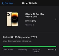 iPhone 14 Pro Max 512gb 金色