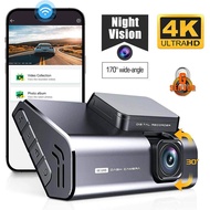 EKLEVA Car DVR FHD 4K 3840*2160P Hidden Camera Night Vision Driving Recorder WIFI Phone APP 24H Park