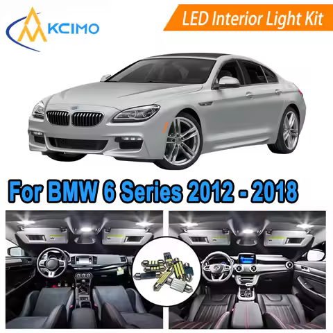 LED Interior Lights Kit For BMW 6 Series F06 Gran Coupe 640d 640i 650i 2012- 2018 Dome Map Door Cour