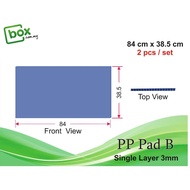 [2Pcs] PP-Pad B /PP Corrugated Board / PP Hollow / Straw / Plastic / Polyplast / Flute