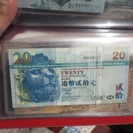 uang asing 20 dollar hongkong