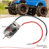 MEATHERSTORE RC Brushed Motor, 390 28T High Torsion Brushed RC Motor, Durable Low Noise Stainless St