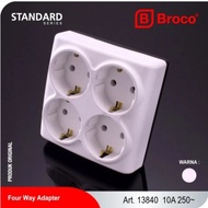 4 IN 1 MULTI SOCKET PLUG 4 HOLE 13840 FOUR WAY ADAPTER PLUG