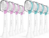 Futulkyus Kids Replacement Heads for Philips Sonicare: 3+ Years Old Children Soft Electric Toothbrush Compact Child Brush Head for Boys Girls, HX6321 HX6311 Hx6325, Pink &amp; Blue 8 Pack
