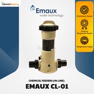 Chemical Feeder In-Line 2kg Chlorine Tablet Dispenser Emaux CL-01