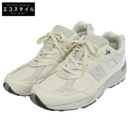 New Balance 991 Low-Cut Sneakers, Men's, Off-White, Size 8 1/2D (US), Excellent Condition, M991CR1 8