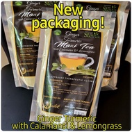 ▽COD New Packaging Ginger Turmeric maxi tea with Calamansi &amp; Lemongrass Stevia 350g